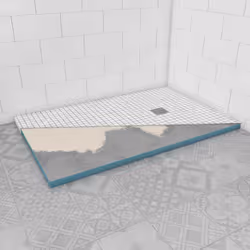 Bac receveur de douche à carreler 90x140cm recoupable sur mesure pour douche à l'italienne