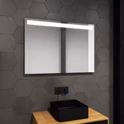 Caractéristiques techniques Miroir IP44 avec support MDF Eclairage Led puissance 3.6W Flux lumineux (lumens): équivalent à 33 ...
