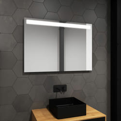 Miroir salle de bain led auto-éclairant high line 80x60cm