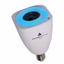 Caractéristiques de l'ampoule LED E27 couleur + enceinte Bluetooth intégrée - Chacon : Modèle : ampoule LED connectée Classe ...