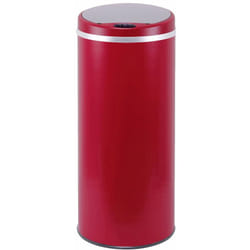 Kitchen Move - Poubelle de cuisine automatique soho Rouge Acier inoxydable 42 l