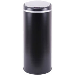 Kitchen Move - Poubelle de cuisine automatique soho Noir Acier inoxydable 42 l