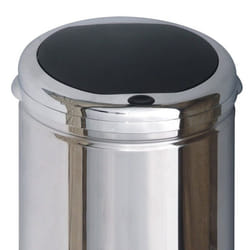 Couvercle de poubelle push TOKYO Argent Acier inoxydable
