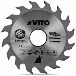 La lame de scie circulaire 140mm est spécialement conçue pour offrir des coupes nettes et précises sur le bois. Grâce à ses 1 ...
