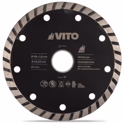 Le disque diamant universel turbo 115 mm est l'outil parfait pour réaliser des coupes précises et rapides sur des matériaux d ...