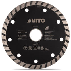 Vito - Disque diamant 115 x 1,2mm Pierre,Marbre Granit Meuleuses Alesage 22.5mm