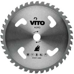 Vito - Lame de coupe pour débroussailleuse 40 dents Diam 255mm en Tungstène Alesage 25.4
