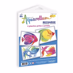 SentoSphère Recharge Aquarellum Junior "Poissons", Garçon/Fille, 190 mm, 3 mm, 250 mm, 59 g, 190 mm