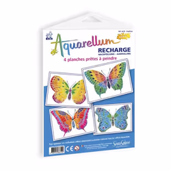 SentoSphère Recharge Aquarellum Junior "Papillons", 3 an(s), Garçon/Fille, 10 an(s), France, Multicolore, 254 mm