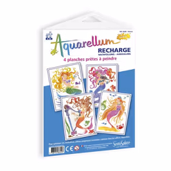 SentoSphère Recharge Aquarellum Junior "Sirènes", Garçon/Fille, 91 g, 190 mm, 188 mm, 250 mm, 100 g
