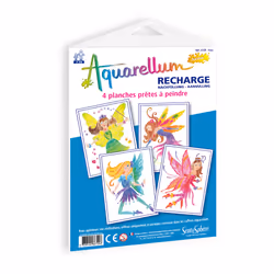 SentoSphère Recharge Aquarellum Junior "Fées 2", 3 an(s), Fille, 10 an(s), France, Multicolore, 250 mm