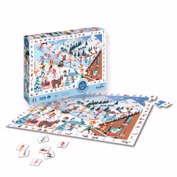 SentoSphère PUZZLE 100 pièces - Cherche et trouve - Sports d'Hiver