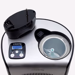 H.Koenig HF250 sorbetière 1,5 L 150 W Noir, Acier satin