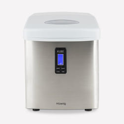 H.Koenig KB15 machine à glaçons Machine à glaçon portable 15 kg/24h 100 W Acier inoxydable, Blanc