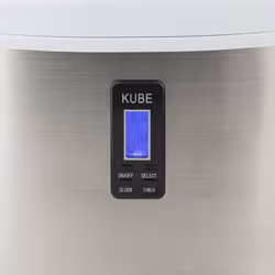 H.Koenig KB15 machine à glaçons Machine à glaçon portable 15 kg/24h 100 W Acier inoxydable, Blanc