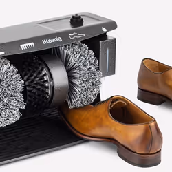 H.Koenig U600 polisseur électrique de chaussures Polisseur de chaussures vertical Noir, Gris