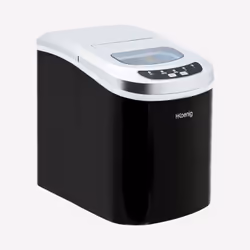 H.Koenig KB12 machine à glaçons Machine à glaçon portable 12 kg/24h Noir, Blanc