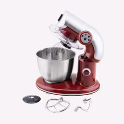 H.Koenig KM80 Robot mixer 1000 W Rouge, Acier inoxydable