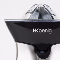 H.Koenig AGR60 presse-agrumes Acier inoxydable Noir, Acier inoxydable