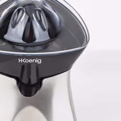 H.Koenig AGR60 presse-agrumes Acier inoxydable Noir, Acier inoxydable