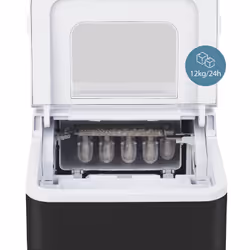 Wëasy KW12 machine à glaçons Machine à glaçon incornporé/sur pied 12 kg/24h 120 W Noir, Blanc