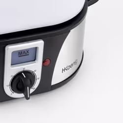 H.Koenig VAP12 cuiseur vapeur 3 Nombre de paniers Comptoir 1000 W Noir, Acier inoxydable - Vue supplémentaire 4