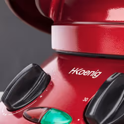 H.Koenig TRT180 Four à Pizzas 1800 W Noir Rouge - Vue supplémentaire 4