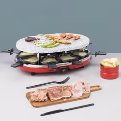 H.Koenig RP412 raclette 8 personne(s) 900 W Noir, Gris, Rouge - Vue supplémentaire 5