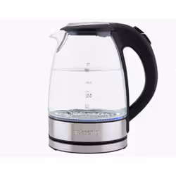 H.Koenig BO28, 1,7 L, 2200 W, Noir, Acier inoxydable, Transparent, Indicateur de niveau d'eau, Sans fil