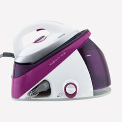 H.Koenig V26 Centrale vapeur 2400 W 1,1 L Semelle en céramique Rose, Violet, Blanc