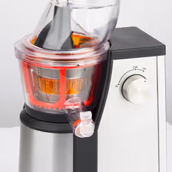 H.Koenig GSX18 presse-agrumes Centrifugeuse lente 400 W Noir, Acier inoxydable