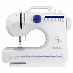 Winkel SW45, Bleu, Blanc, Machine à coudre automatique, coudre, Electrique