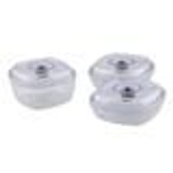 Boîtes alimentaires pour appareil de mise sous vide - H.Koenig BX24 - Lot de 3 - 2x1L + 1x2L