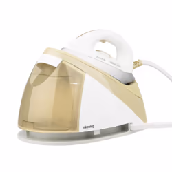 H.Koenig v28 2400 W 1,1 L Semelle en céramique Or, Blanc