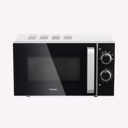 H.Koenig VIO4, Comptoir, Micro-onde simple, 20 L, 700 W, Rotatif, Noir, Acier inoxydable