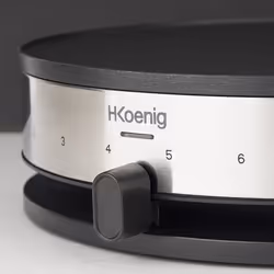 H.Koenig KREP29 appareil à crêpes 1 crèpe(s) 1300 W Noir, Acier inoxydable - Vue supplémentaire 4
