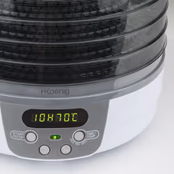 H.Koenig DSY700 déshydrateur alimentaire Noir, Gris, Blanc 250 W - Vue supplémentaire 4