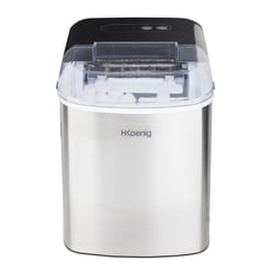 H.Koenig ICEK12 machine à glaçons Machine à glaçon incornporé/sur pied 12 kg/24h 120 W Noir, Acier inoxydable