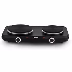 Wëasy PLW225, Noir, Comptoir, 47 cm, Plaque scellée, En fonte, 2 zone(s)