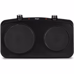 Wëasy PLW225 plaque Noir Comptoir 47 cm Plaque scellée 2 zone(s)