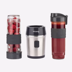 H.Koenig SMOO9 0,57 L Blender sport 300 W Noir, Acier inoxydable, Transparent - Vue supplémentaire 4