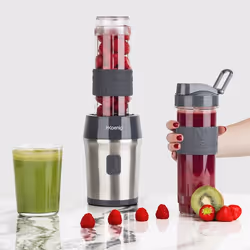 H.Koenig SMOO9 0,57 L Blender sport 300 W Noir, Acier inoxydable, Transparent - Vue supplémentaire 5