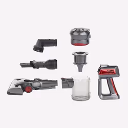 H.Koenig UP600 Batterie Sec Cyclonique Sans sac 0,8 L Noir, Rouge 2,2 Ah