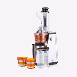 H.Koenig GSX24 presse-agrumes Centrifugeuse lente 400 W Noir, Acier inoxydable