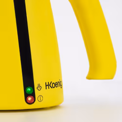 H.Koenig NV700 nettoyeur vapeur Nettoyeur vapeur portable 0,35 L 1050 W Noir, Jaune