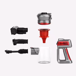 H.Koenig UP560 aspirateur de table Gris, Rouge Sans sac