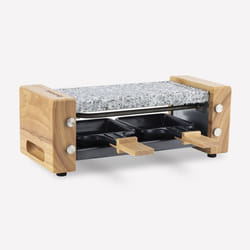 H.Koenig WOD2 raclette 2 personne(s) 350 W Noir, Gris, Blanc, Bois