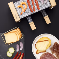 H.Koenig WOD2 raclette 2 personne(s) 350 W Noir, Gris, Blanc, Bois - Vue supplémentaire 5