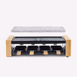 H.Koenig WOD8 raclette 8 personne(s) 1200 W Noir, Gris, Blanc, Bois - Vue supplémentaire 2