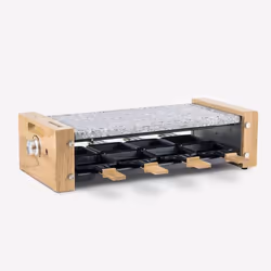H.Koenig WOD8 raclette 8 personne(s) 1200 W Noir, Gris, Blanc, Bois - Vue supplémentaire 3
